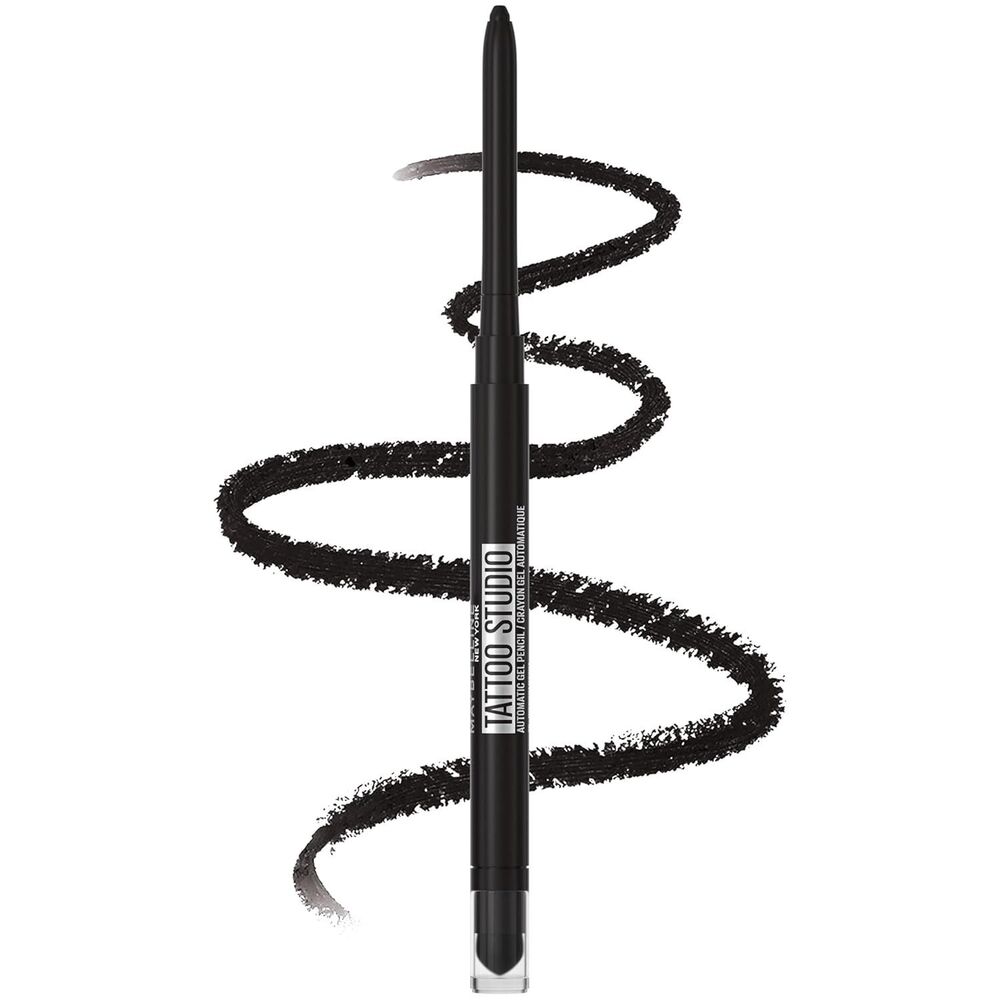 Maybelline Tattoo Studio Waterproof Gel Eyeliner Pencil Pitch Black 36HR 0.01 oz